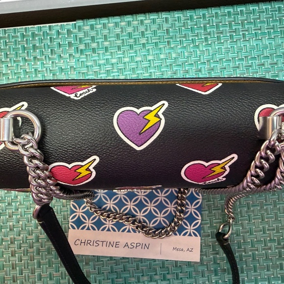 COACH Klare Crossbody in Heart Print CW436 - Picture 10 of 10
